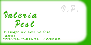 valeria pesl business card